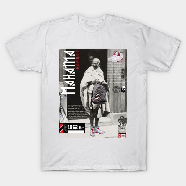 Gandhi Sneakerhead T-Shirt by theofficialdb